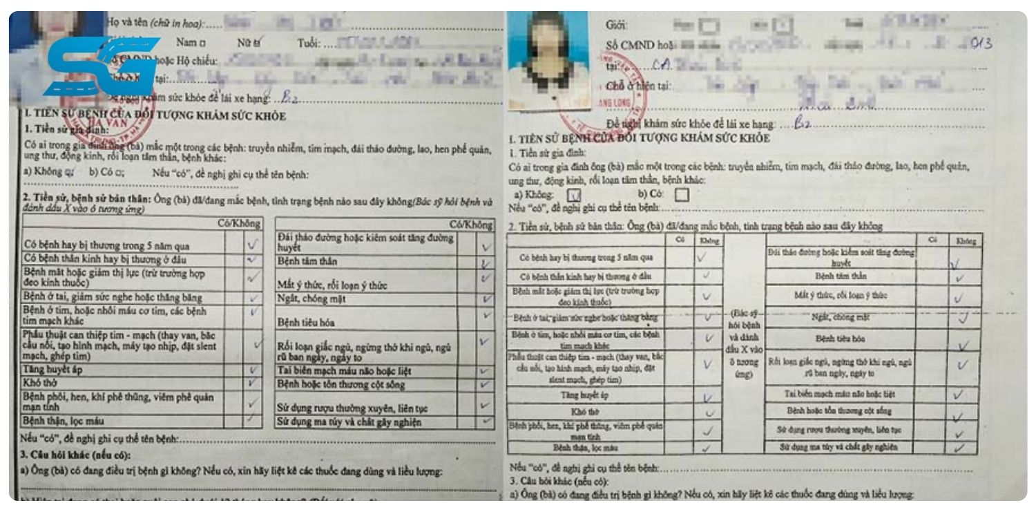 khám sức khỏe thi bằng lái A1