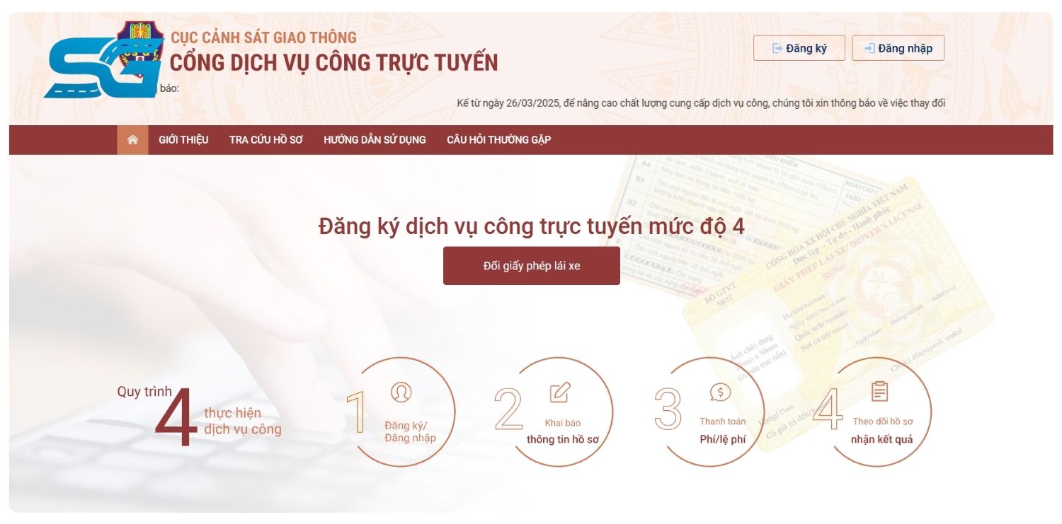 đổi bằng lái xe ô tô hết hạn