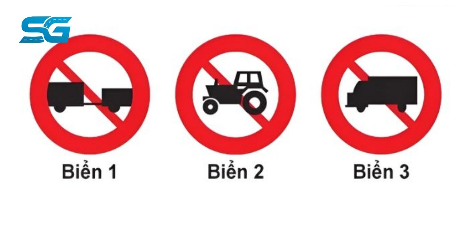 biển nào cấm máy kéo