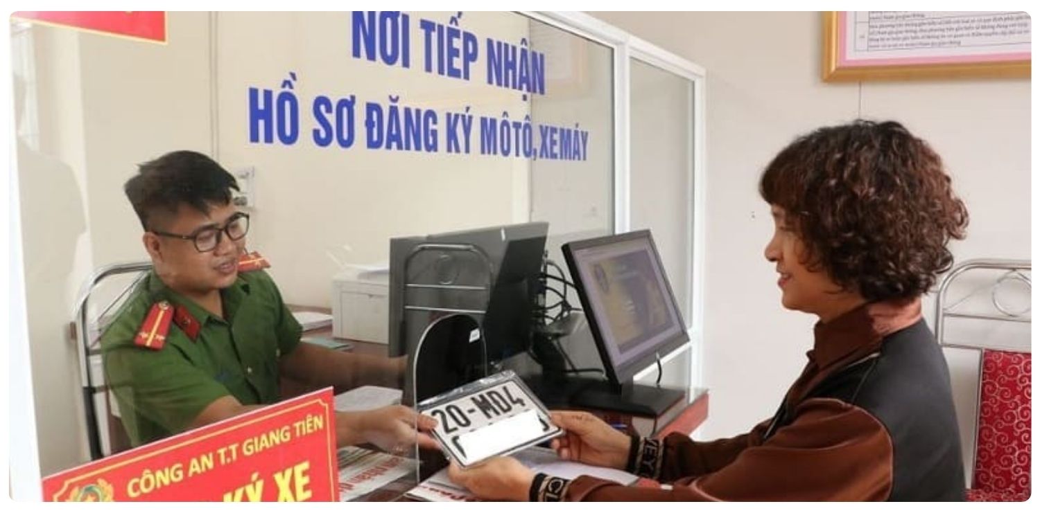 Đăng ký biển số xe máy online