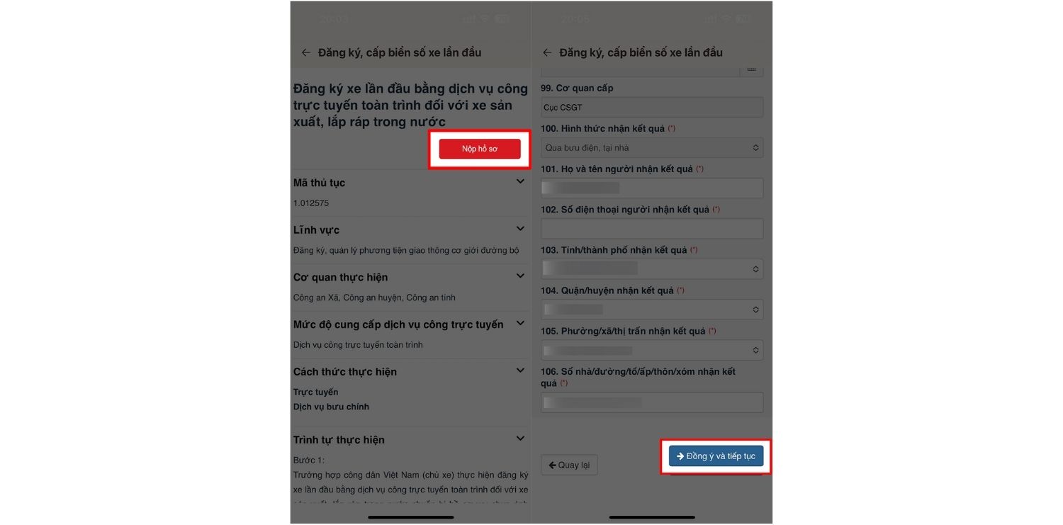 Đăng ký biển số xe máy online