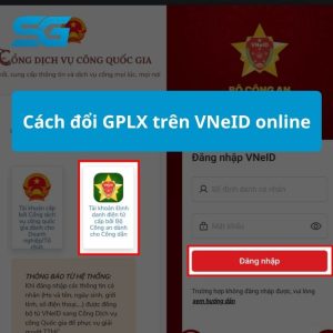 Đổi GPLX trên VNeID
