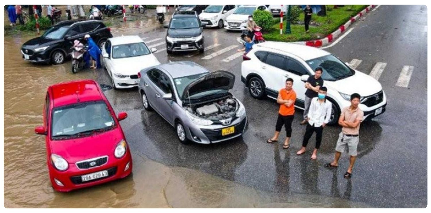 Kinh nghiệm lái xe qua vùng ngập nước