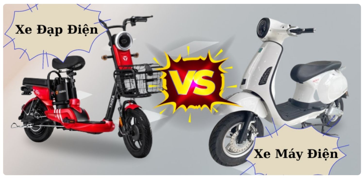 Phân biệt xe đạp điện và xe máy điện