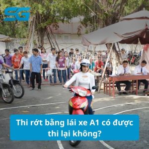 Thi rớt bằng lái xe A1